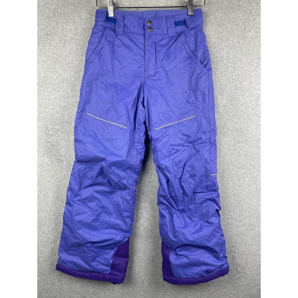 Columbia Snow Pants Youth M 10 12 Purple Omni Shield Outgrown Internal Sleeve